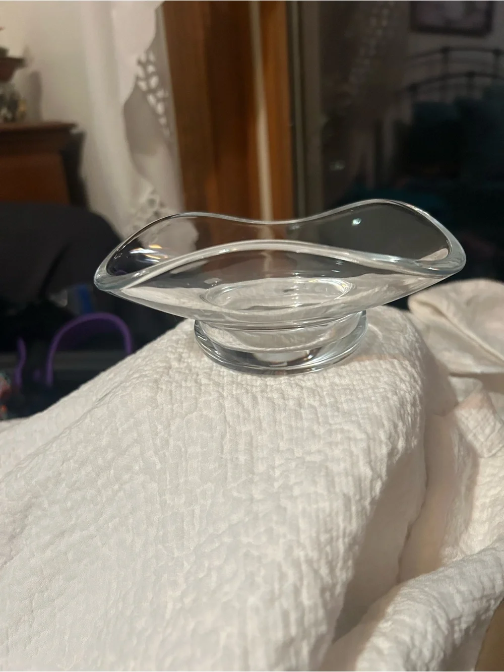 SIN White Urchin Glass Decorative Bowls - Set of 3